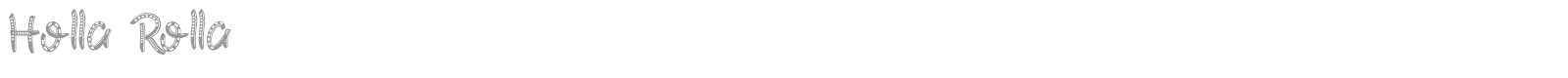 Holla Rolla font preview